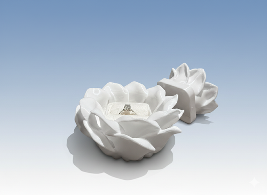 PetalPromise Flower Ring Box — Proposal, Engagement, Wedding Gift